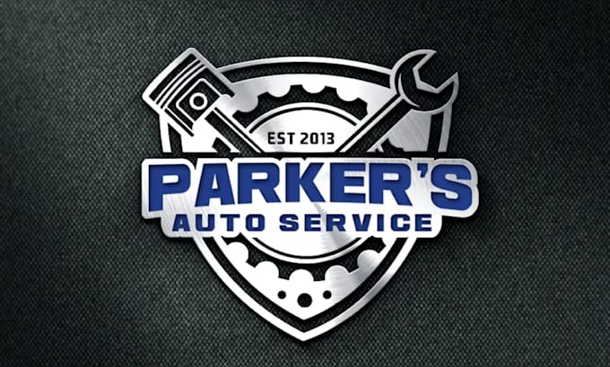 create a modern custom car and automotive logo design