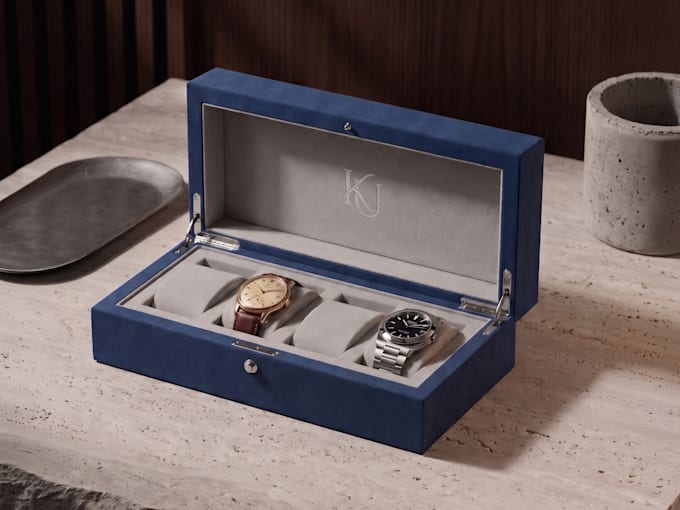 design luxury packaging and rigid box with 3d cad