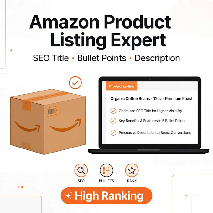 do amazon product listing and product upload with SEO
