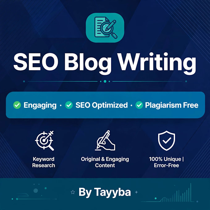 write SEO blog articles and website content