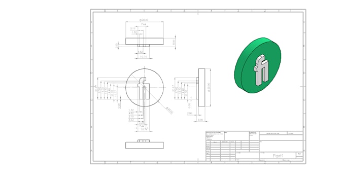 convert 2d logo into a 3d model for printing