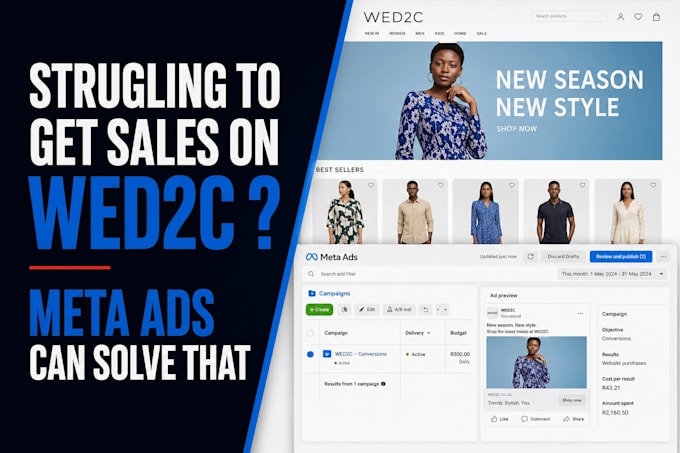 run wed2c meta ads for ecommerce sales