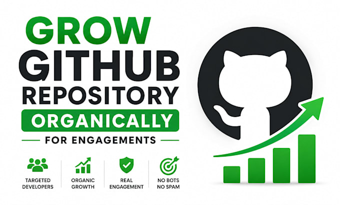 promote github repository organic for growth, engagement