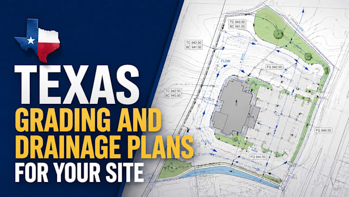 create texas grading and drainage plans for your site