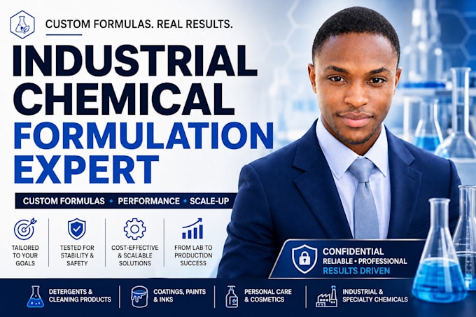 be your industrial chemical formulation and product development chemist