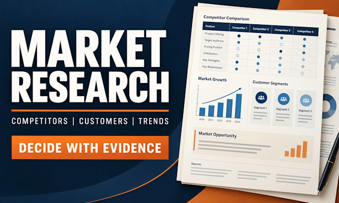 conduct market research, competitor analysis and industry analysis