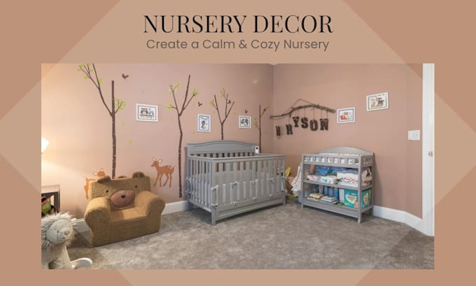 create a custom nursery interior design mood board