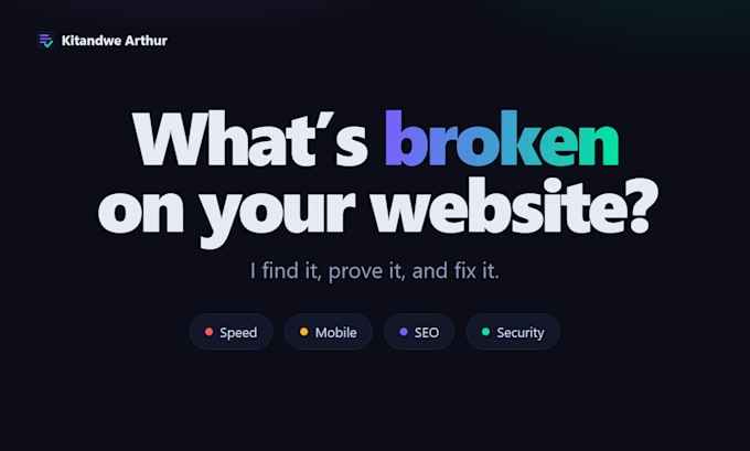 find and fix what is broken on your website