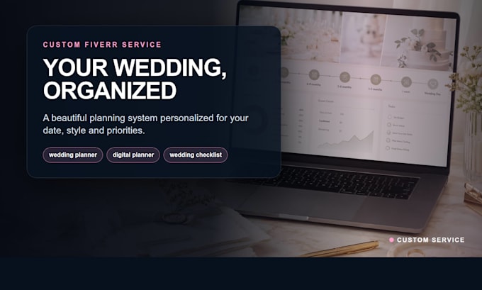 create a personalized digital wedding planning dashboard