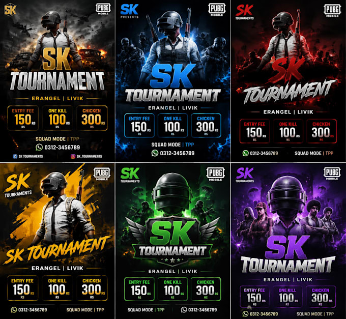 pubg tournament poster design and gaming graphics
