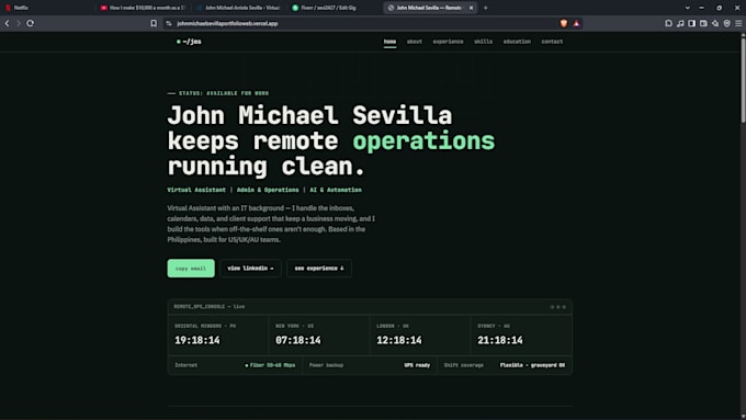do portfolio websites for you
