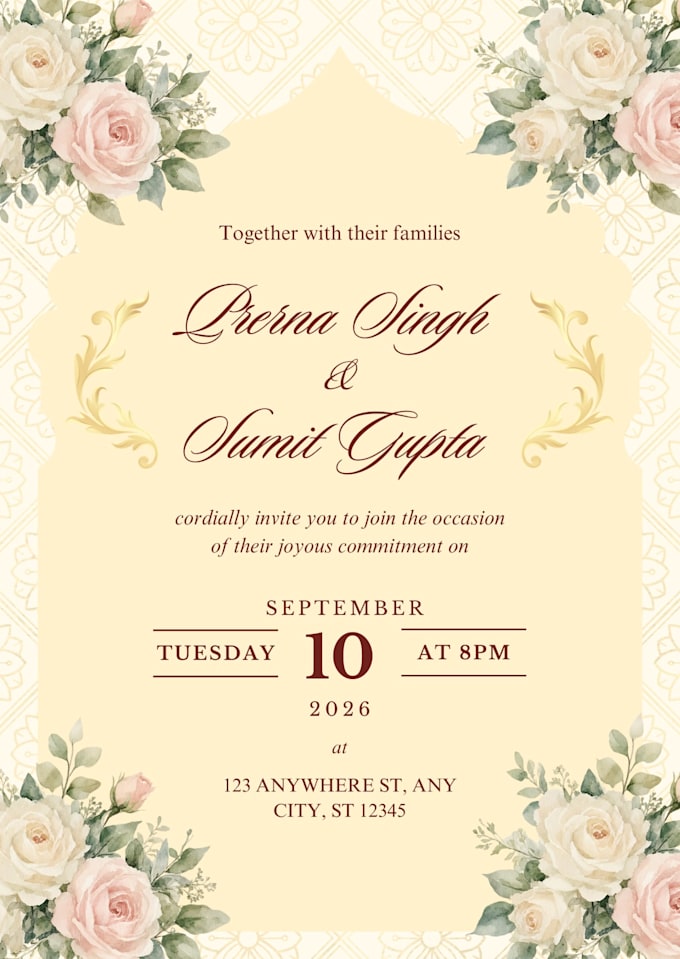 design elegant wedding invitation cards