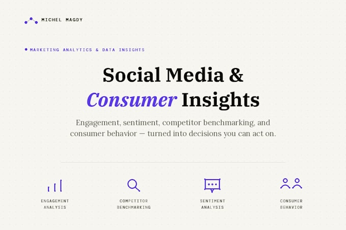 analyze your social media data and create competitors analysis reports