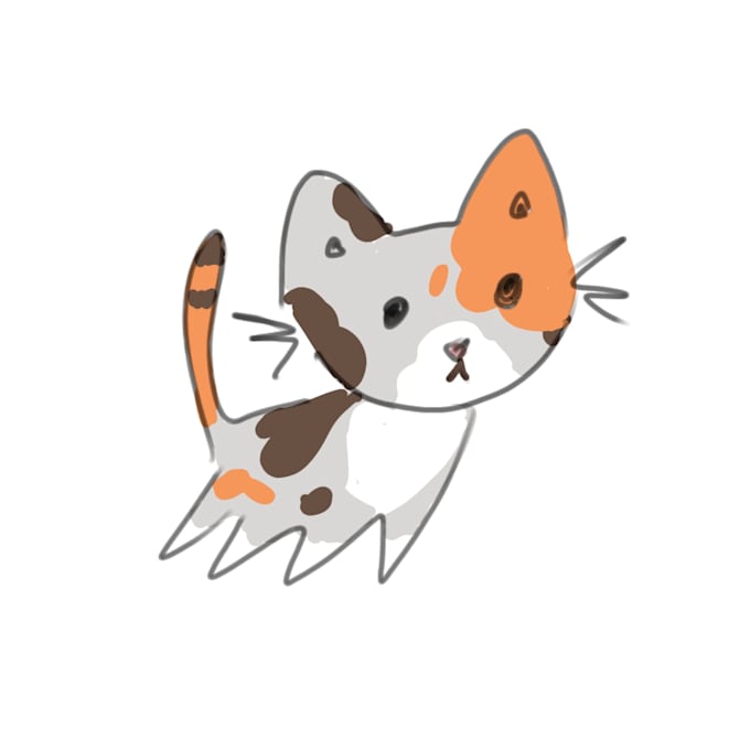 draw a silly cat