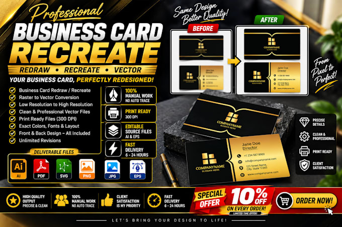 recreate your business card design