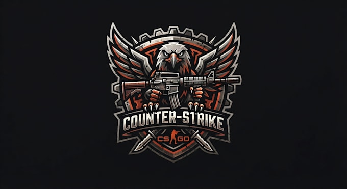 design a powerful counter strike gaming logo