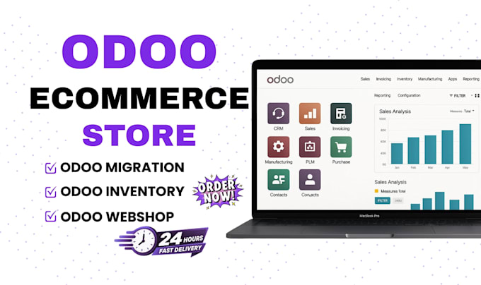 do odoo migration, odoo ecommerce store, odoo inventory and accounting running