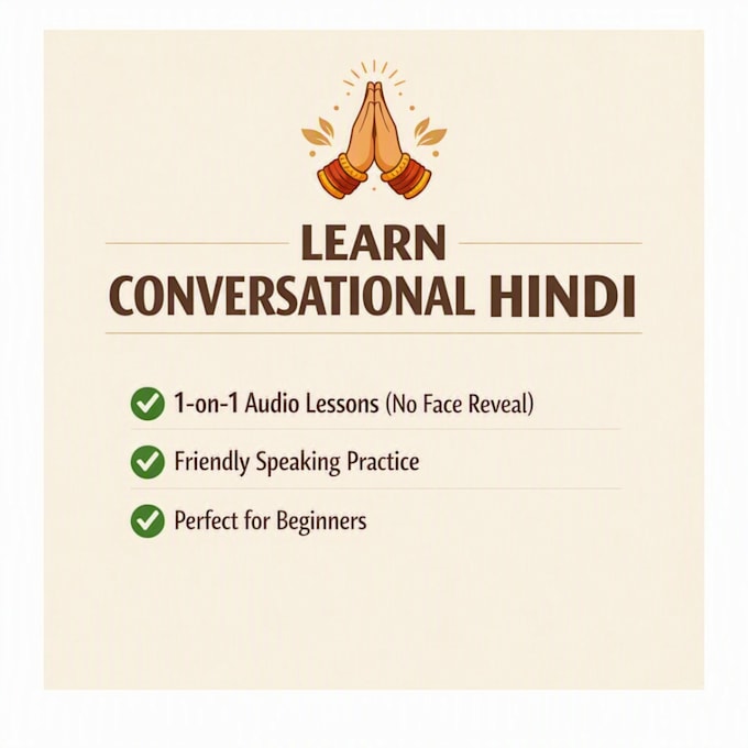 teach you conversational hindi through fun practice
