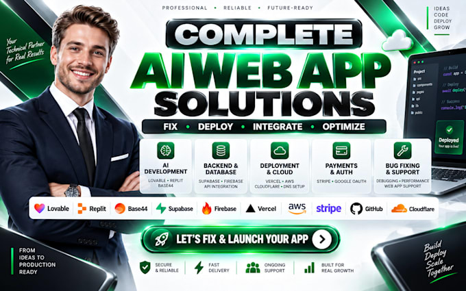 fix lovable deploy replit web app base 44 aws cloud firebase supabase dns vercel