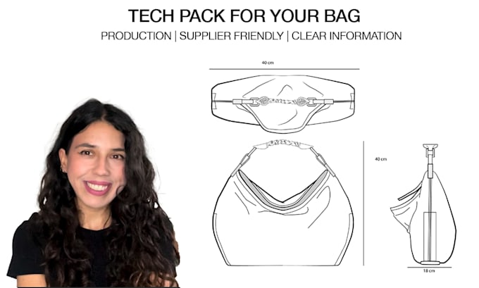 do a complete techpack for any bag, handbag, wallet