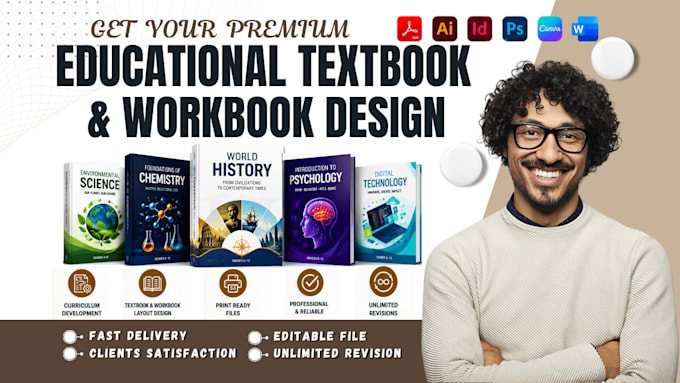 design educational textbook, workbook, journal workbook, activity book, for KDP