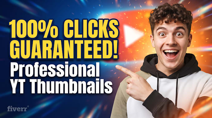 design professional and clickbait youtube thumbnails