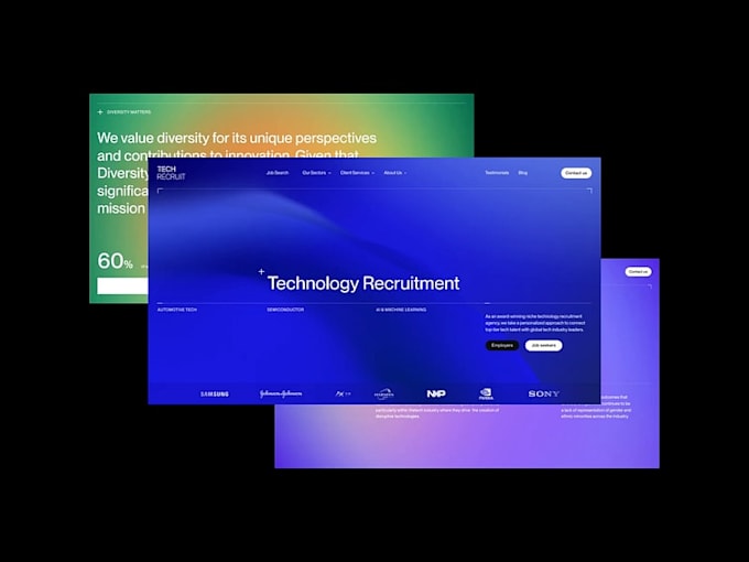design a modern UI UX prototype in figma and code responsive frontend web layout