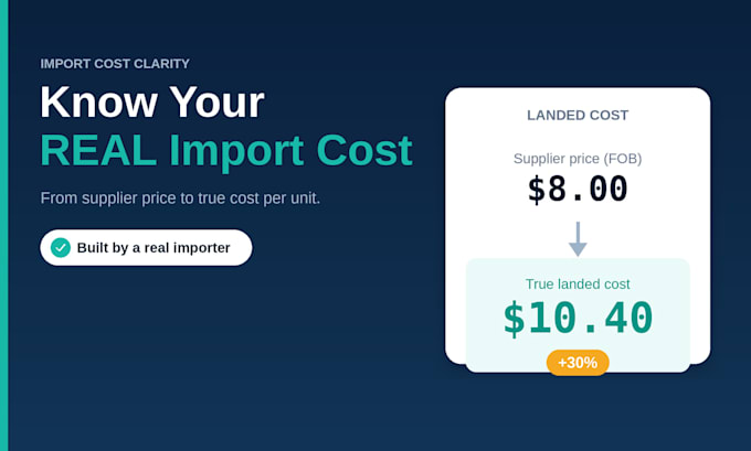 do landed cost calculator