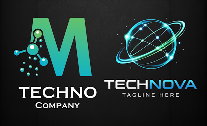 do esign tech startup cyber security saas logo design