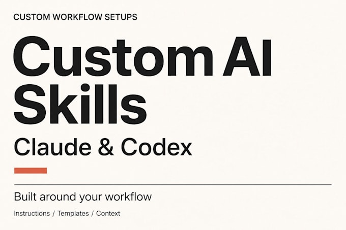 create custom agent skills tailored to your workflow