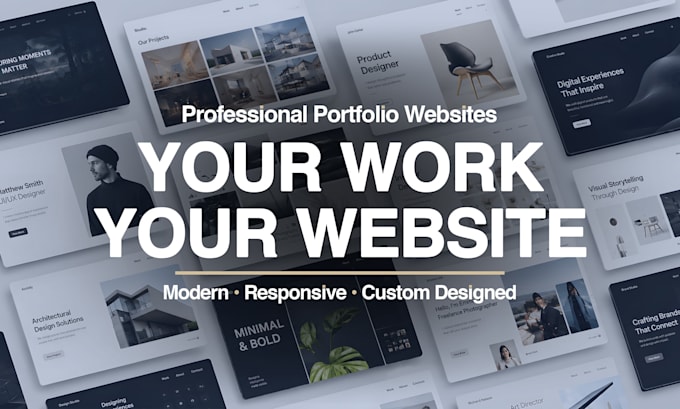 design and develop a modern responsive portfolio website