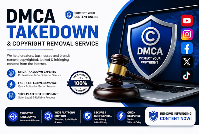 do dmca takedown and copyright infringing content removal