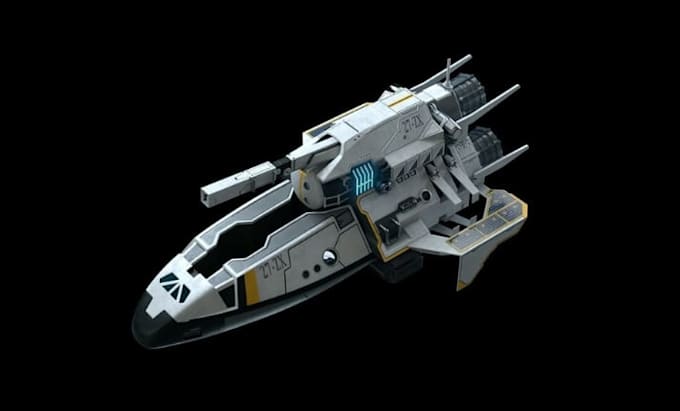 make hard surface models, spaceship or starship guns, props