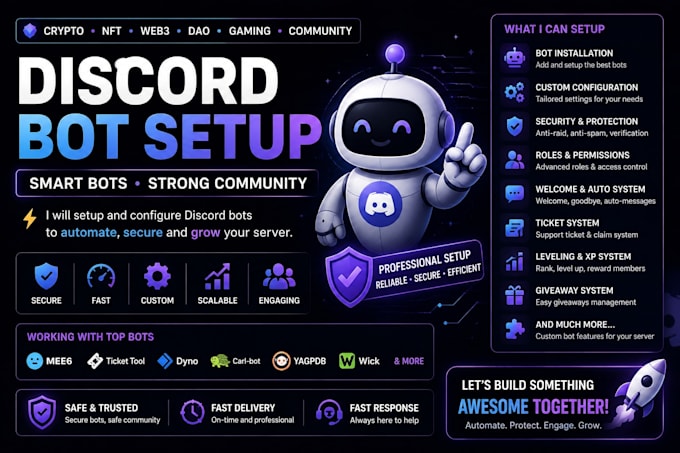 setup and configure discord bots for your server