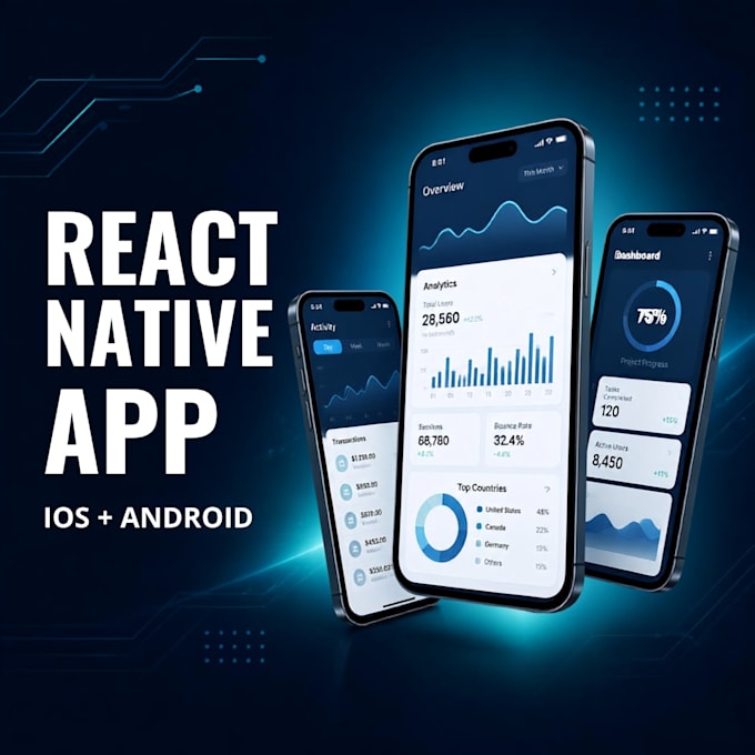 develop custom react native apps for ios and android