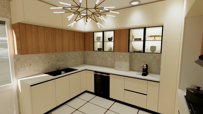design your kitchen and dressing in 3d with sketchup