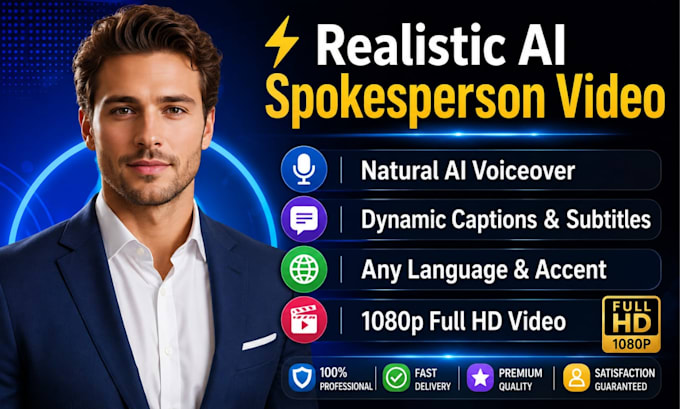 create realistic ai spokesperson and ai avatar video