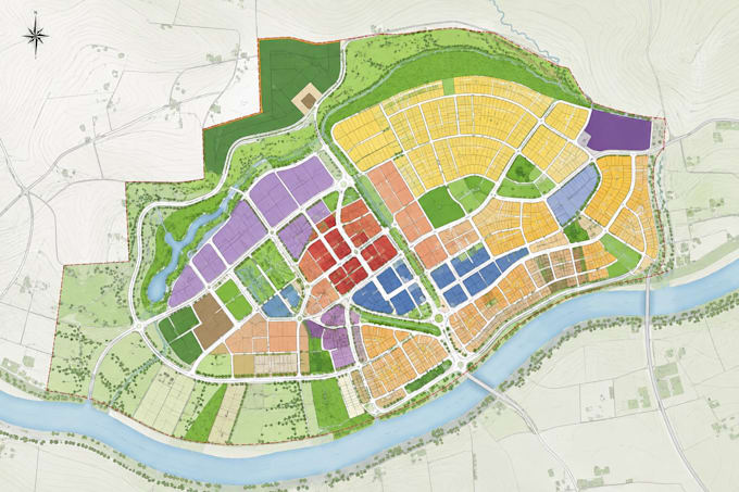 design land use plan site development layout land development plans and property