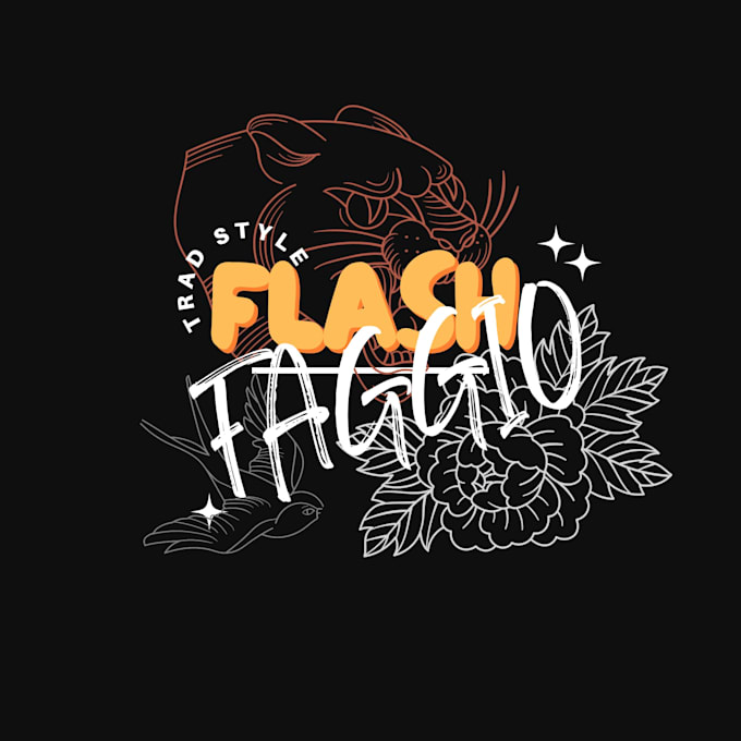 design custom flash tattoo art from your idea, old school or irezumi