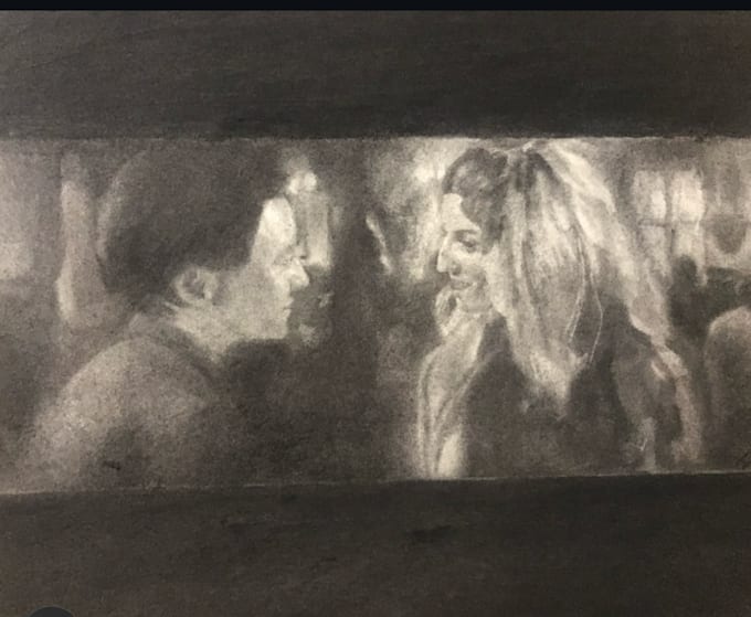 paint a portrait in charcoal or oil paint