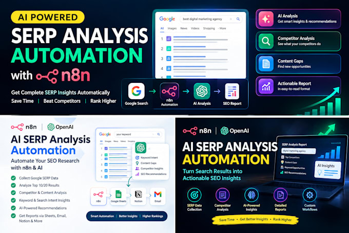 build ai serp analysis automation with n8n and chat gpt