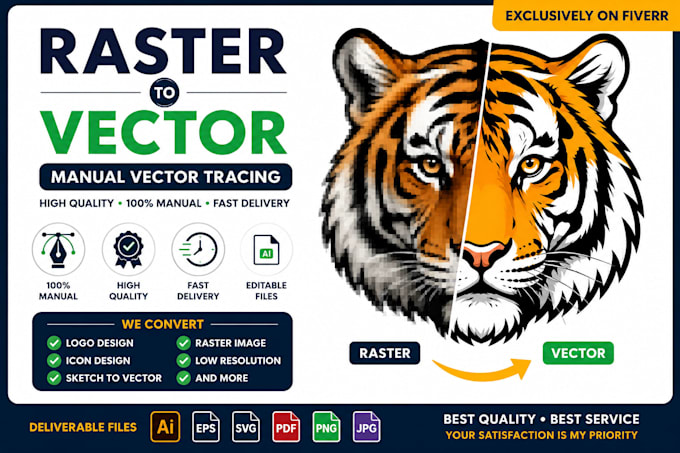 do vectorize logo, redraw, convert image to vector