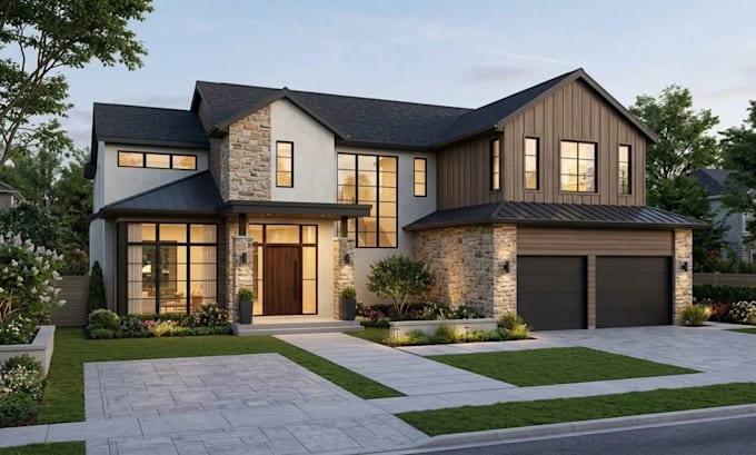 do exterior design exterior modeling interior design rendering and 3d rendering