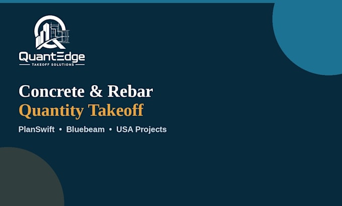 do concrete and rebar quantity takeoff for your USA construction project