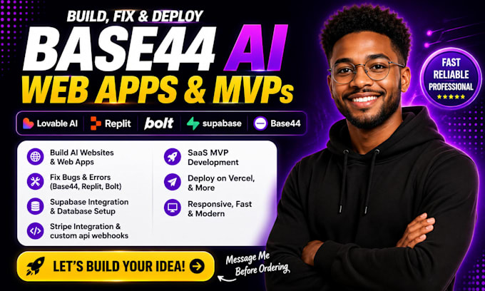 base44 developer to build base44 mvp web apps base44 expert base44 bug fixing