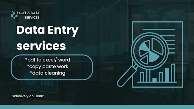 do professional data entry, excel data entry, and virtual assistant tasks