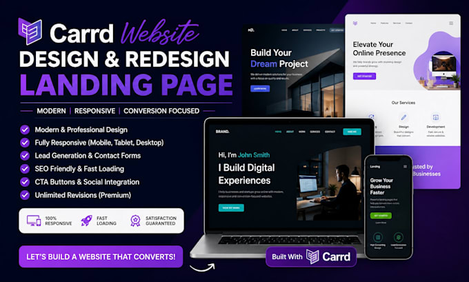 design carrd website landing redesign carrd website landingi