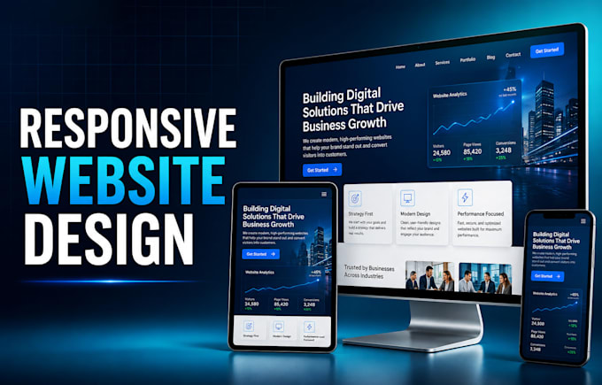 design and build a responsive website with free hosting