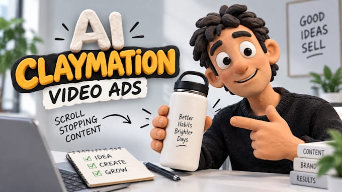 create ai claymation video ads for your brand
