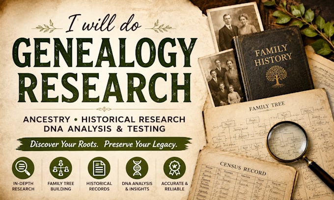 do genealogy research, ancestry, historical research, dna analysis, testing